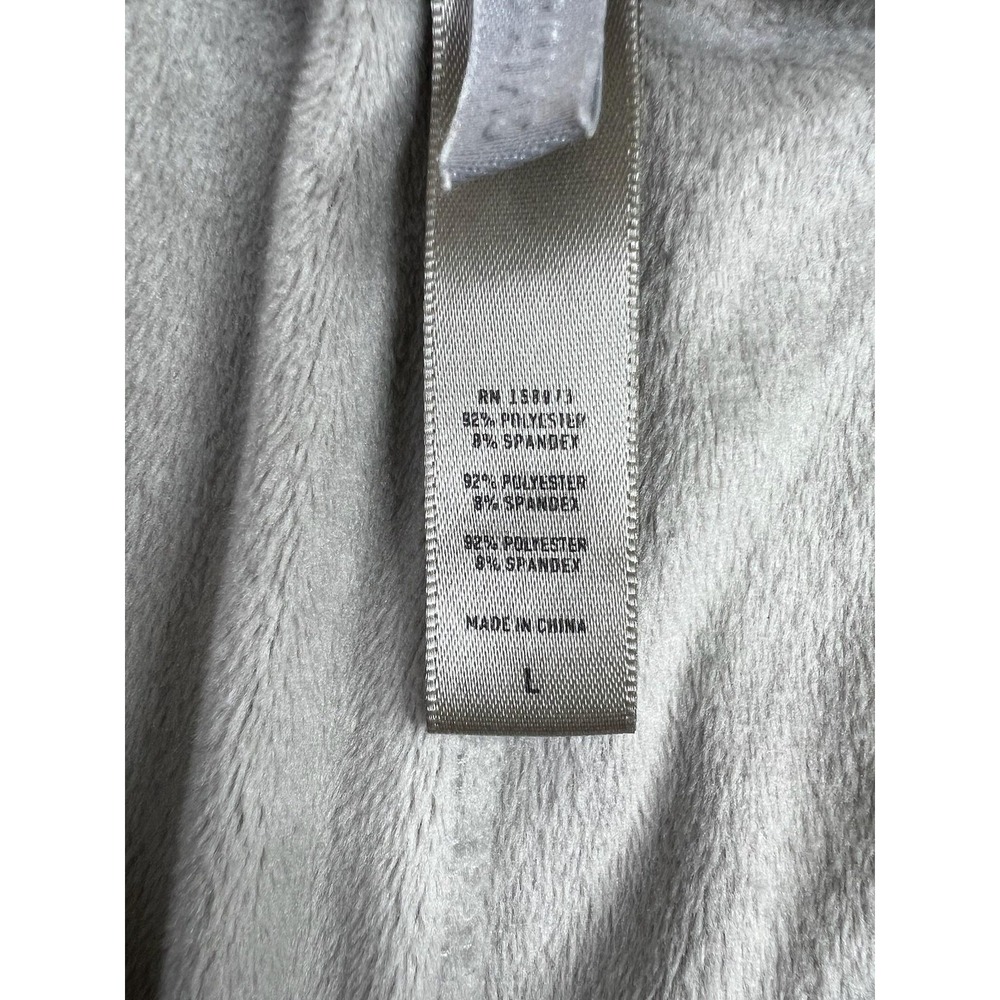 SKIMS Jogger‎ Pants Womens Large Gray Velour Elastic Waist Zip Pockets Soft - Picture 4 of 10